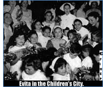 Evita in the Children's City.